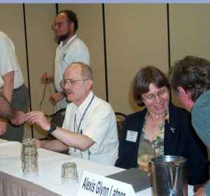 p243 Kurt Baty, Vernor Vinge, Alexis Glynn Latner at ArmadilloCon 2003