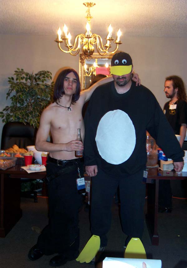 The seduction of Tux the Penguin at Linucon 2004