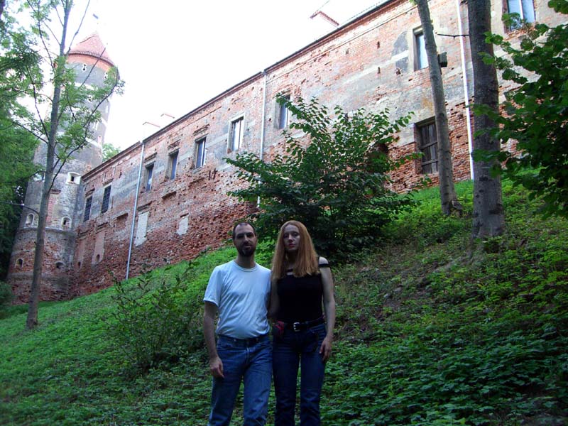 S and I at the Panemune castle, September 2005