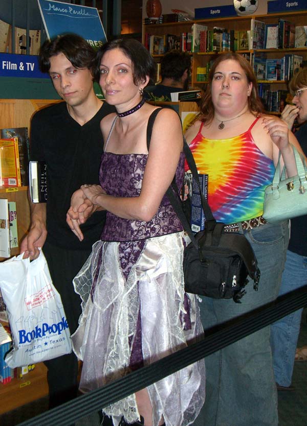 Stylishly dressed members of the audience at the Neil Gaiman signing in Austin, TX, September 2005