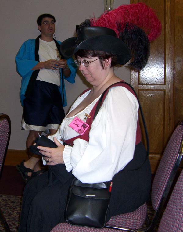 Writer Rie Sheridan at Linucon 2005