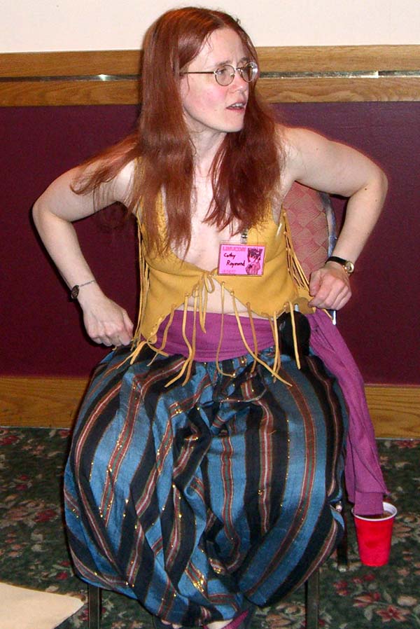 Cathy Raymond in costume at Linucon 2005