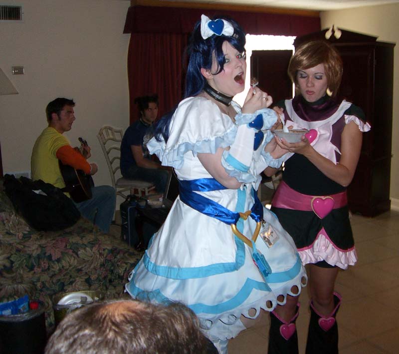 Pink Chocolate Cosplay cosplayers dressed as anime characters at Linucon 2005