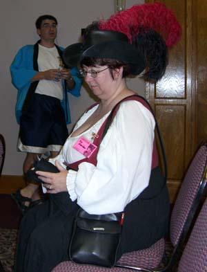 Writer Rie Sheridan at Linucon 2005