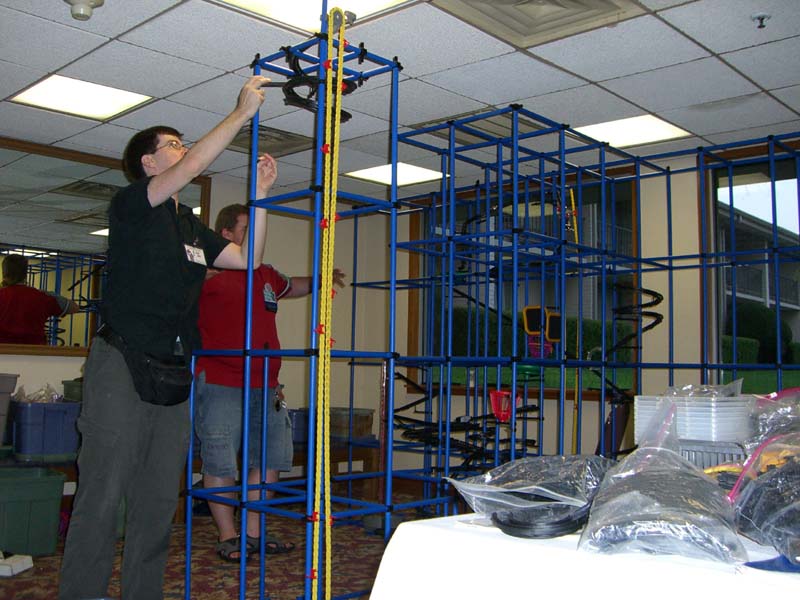 Chaos Machine being built at Linucon 2005