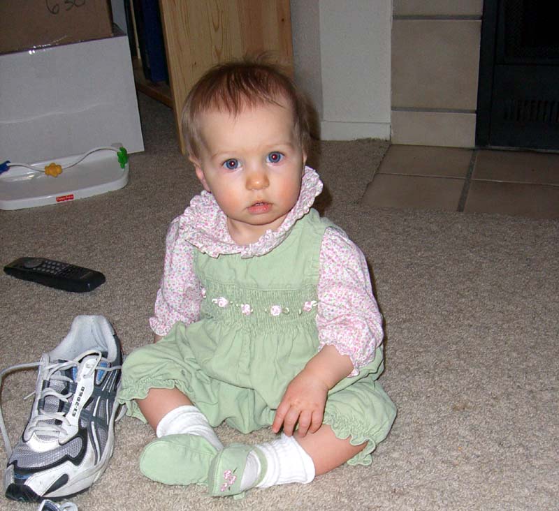 In green overalls, January 2006