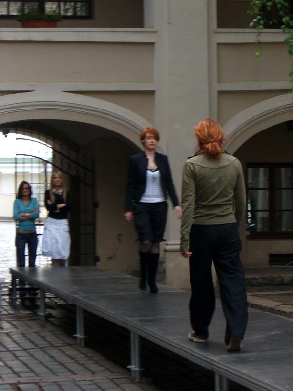 A student fashion show, May 2006