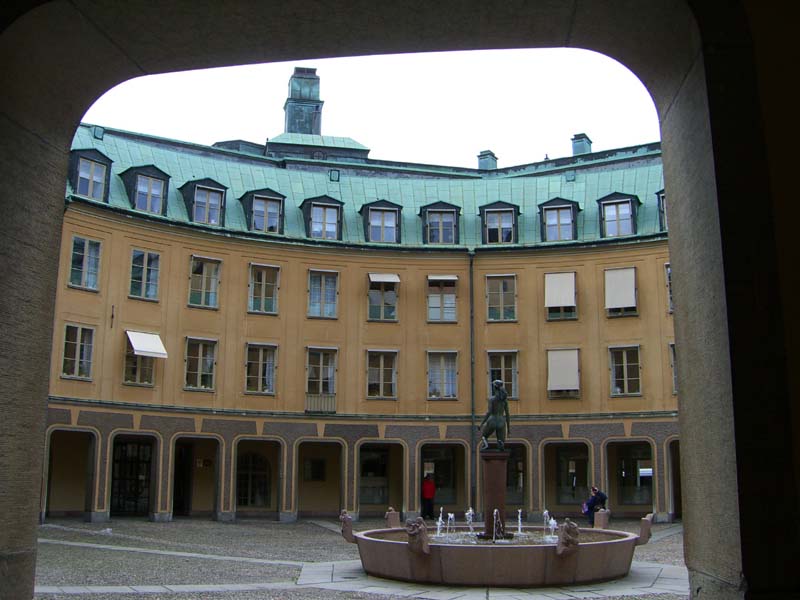 A round courtyard in Stockholm Old town