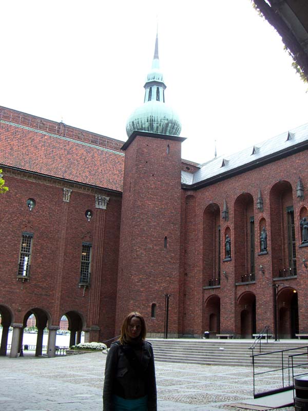 Me in front of the Stockholm City Hall