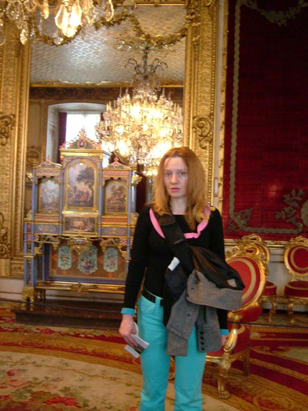Me in the museum in the Royal Castle in Stockholm