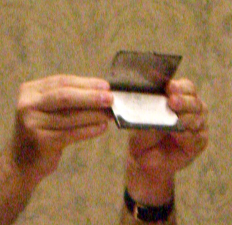 A business card holder at Stump The Panel 2006