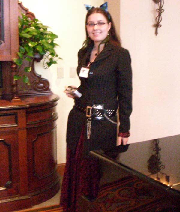 A con-goer in a costume with cat ears at the ArmadilloCon 2006