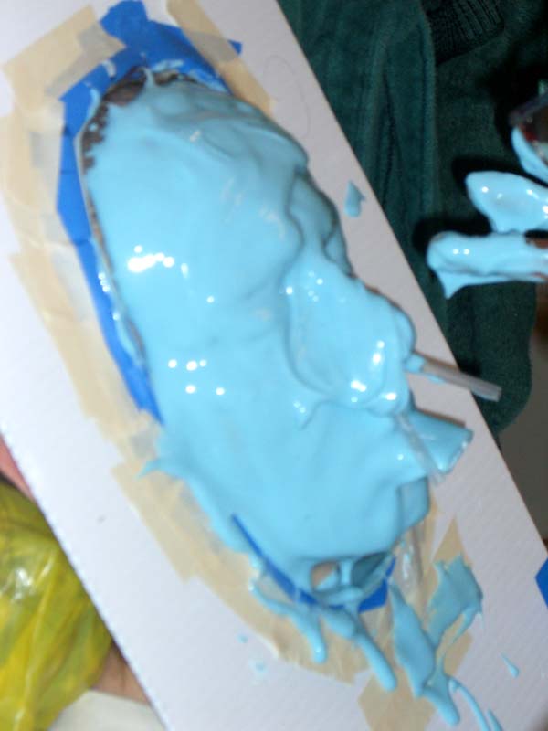 Me covered in alginate, up close