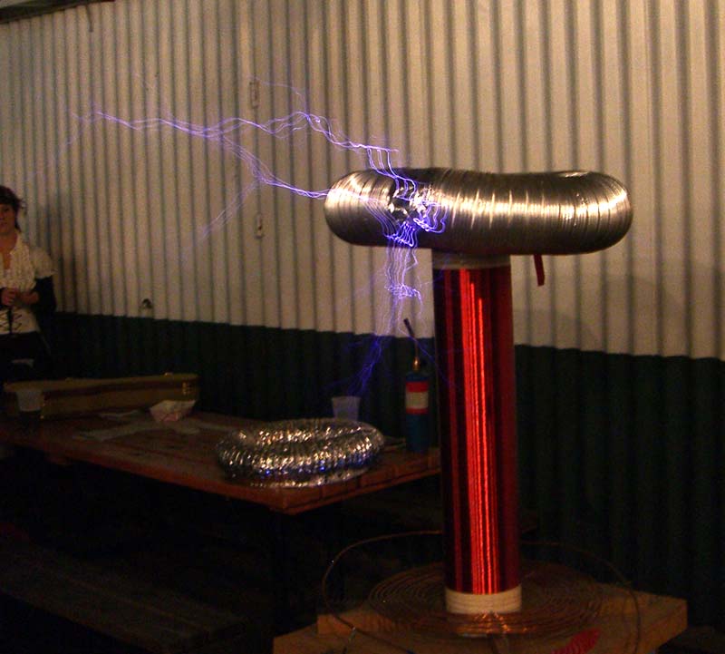 Tesla Coil at the Futures Past steampunk party at SXSW