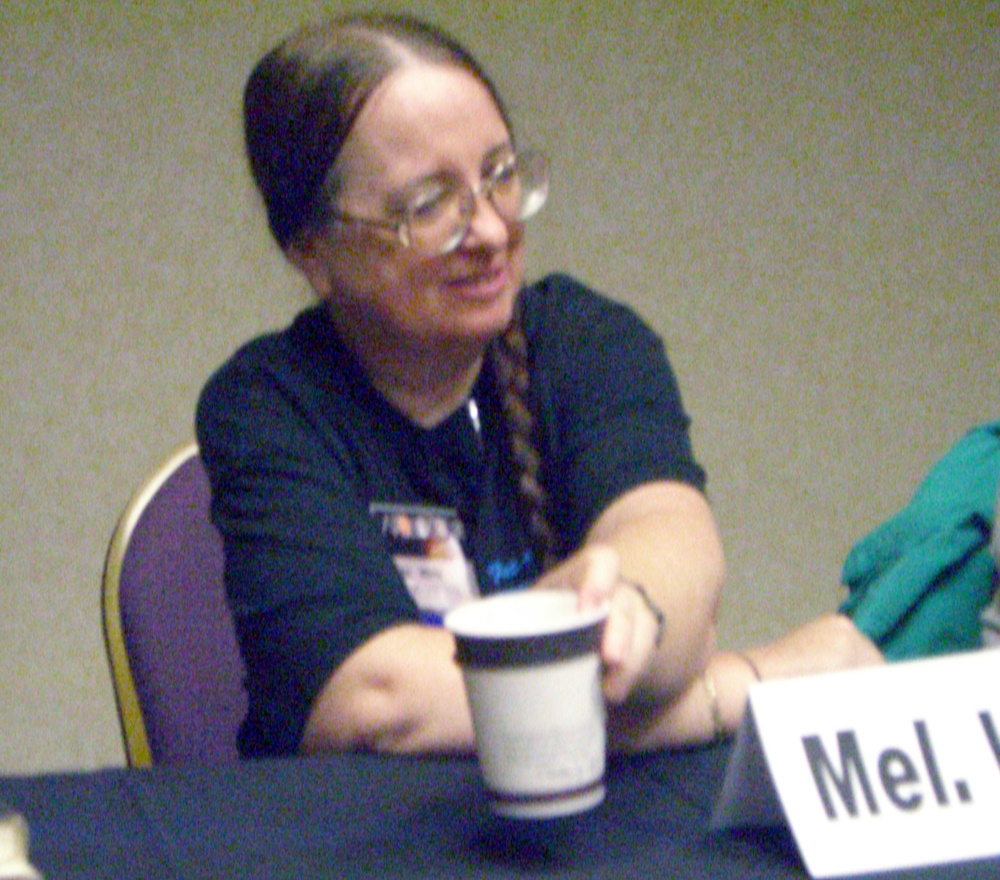 Mel. White at the Frodo and Sam panel at ApolloCon 2007