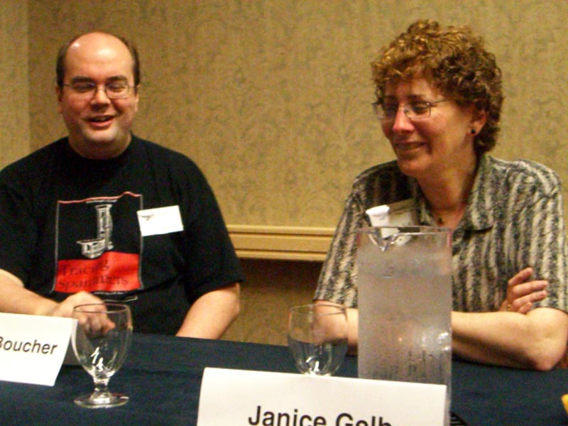 Con disaster stories panelists Stephen Boucher and Janice Gelb