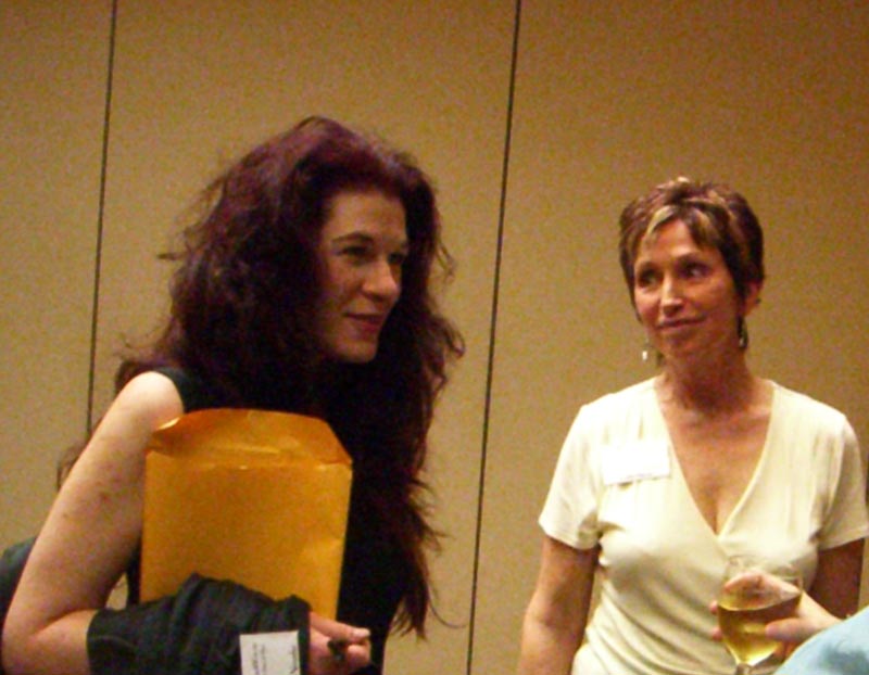 Editor guest Sharyn November and the Guest of Honor, writer Louise Marley at ArmadilloCon 2007