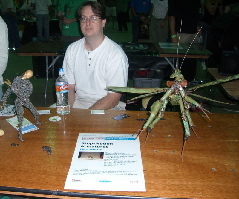 Stop-Motion Armatures at Maker Faire 2007