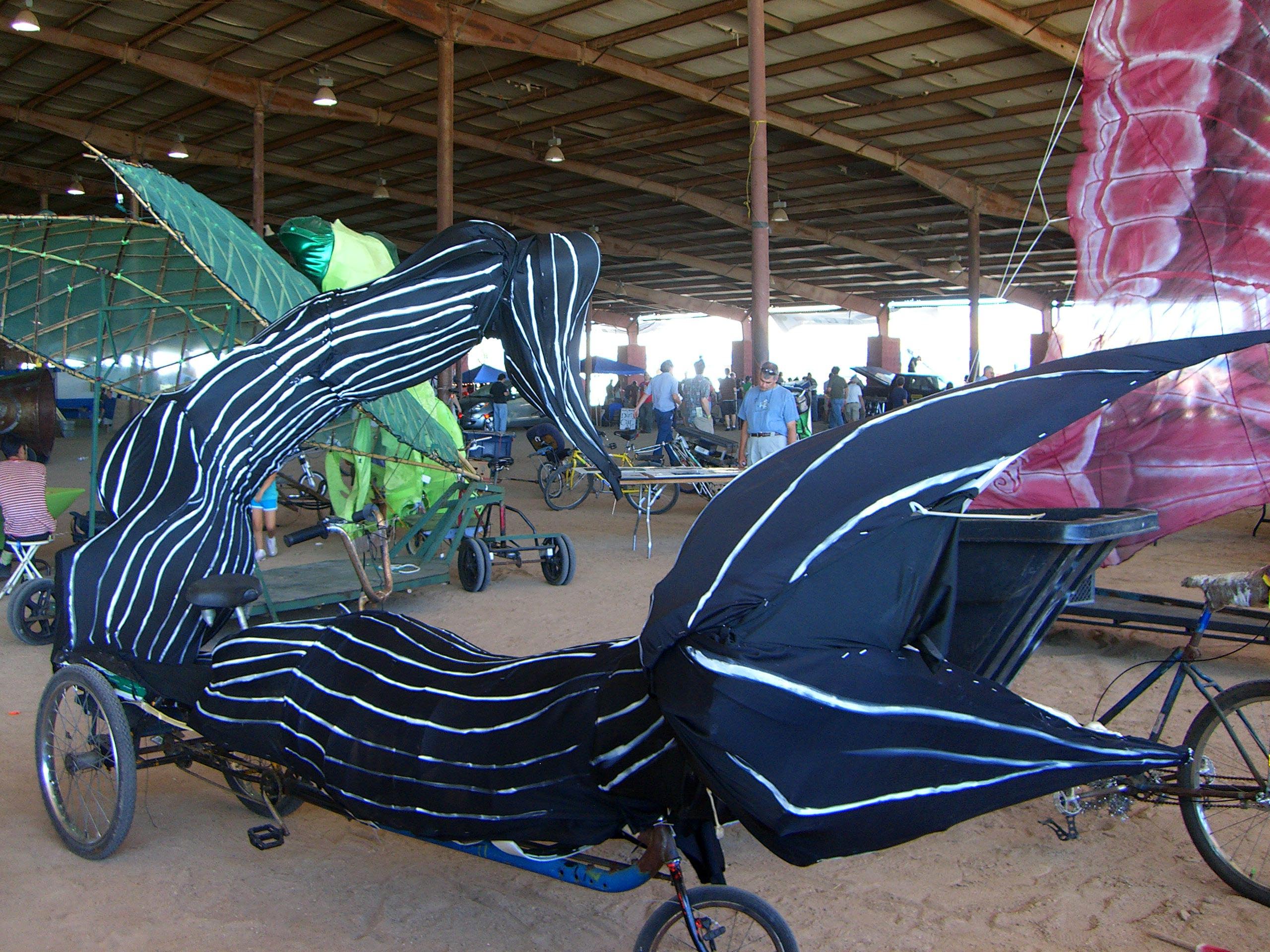 A fishtail bike at Maker Faire 2007