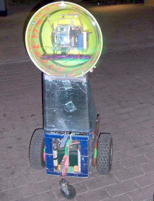 An upright robot - bubble on wheels