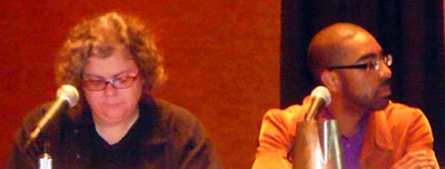 Maureen McHugh and Matt Thompson at SXSW 2011