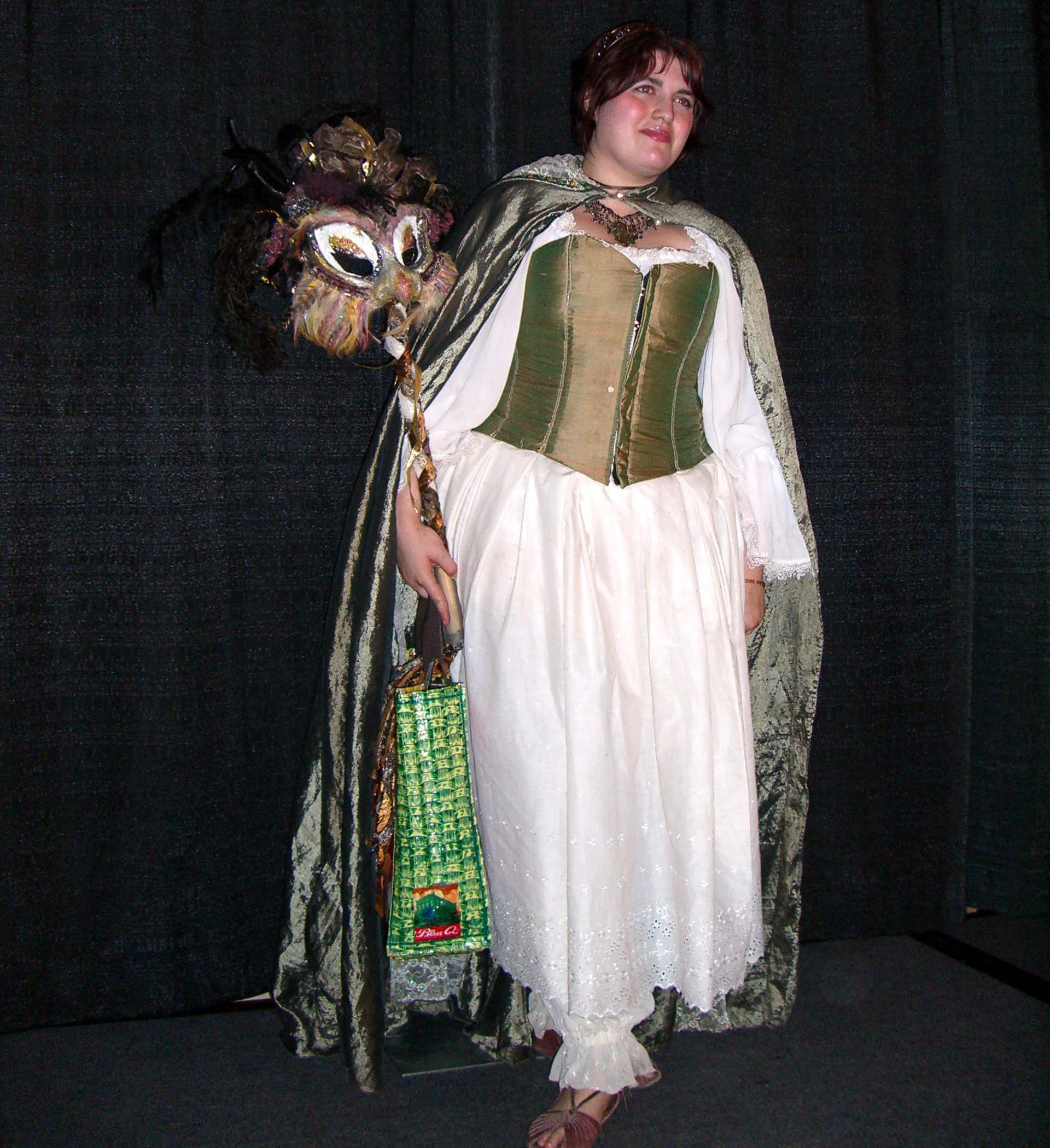 Nara in an owl costume at ApolloCon 2007