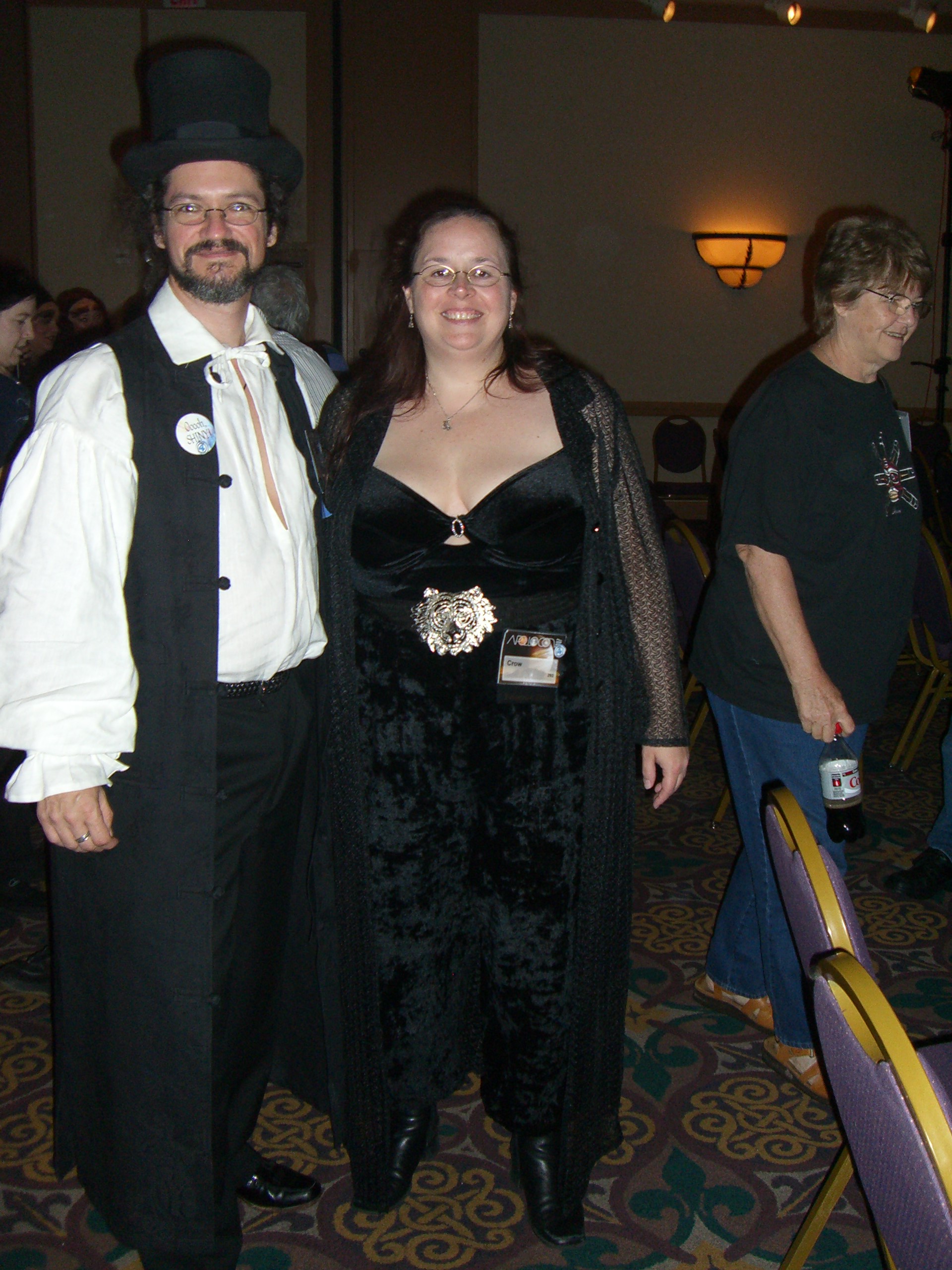 Costumers Scott and Crow at ApolloCon 2007