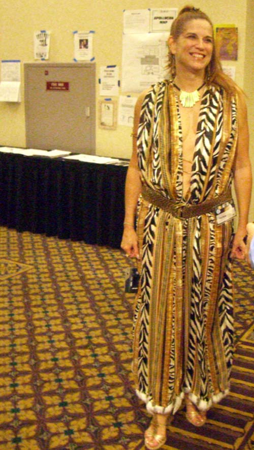 A costume that matches the carpet at ApolloCon 2007