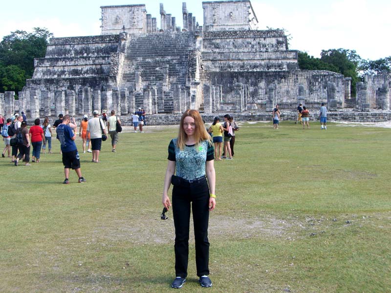 Me in front of the Temple of the Warriors 